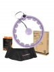 Fialová masážní hula hoop se závažím a počítadlem SET HHW09 + BR163