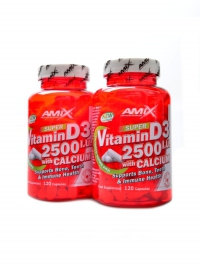 Super vitamin D3 2500 IU + calcium 240 kapslí
