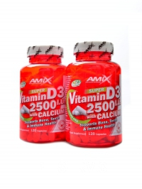 Super vitamin D3 2500 IU + calcium 240 kapsl