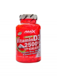 Super vitamin D3 2500 IU + calcium 120 kapsl