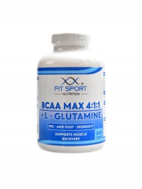 BCAA MAX 4:1:1 + L-glutamine 240 kapsl