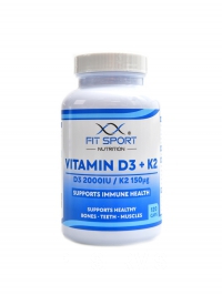 Vitamin D3 + K2 2000IU / 150mcg 120 kapsl