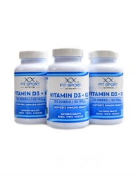 Vitamin D3 + K2 2000IU / 150mcg 3 x 120 kapsl