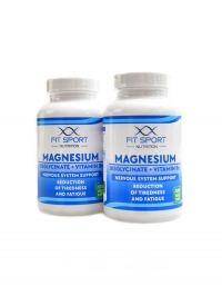 2 x Magnesium Bisglycinate + Vitamin B6 120 vege caps