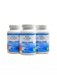 Mega HMB 3000 mg 3 x 120 vege kapsl� economy pack