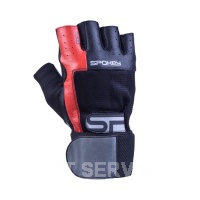 Toro II fitness rukavice černo-červené