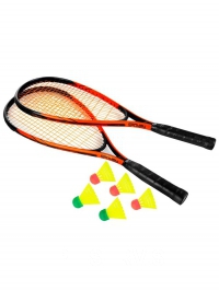 SPIKY Sada na speed badminton - 2 x raketa, 5 x míček, obal