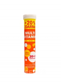 Multivitamín bez cukru 24 šumivých tablet