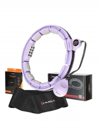 Fialov Hula hoop obru se zvam magnety a potadlem Set HHM13 + neoprenov ps BR163