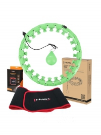HHW01 + BR163 zelen masn hula hoop obru se zvam a neoprnovm psem