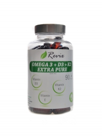 Omega 3+D3+K2+E 90 kapsl