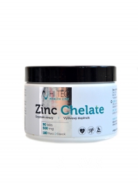 Health line Zinek Zinc chelate 500 mg 90 tbl