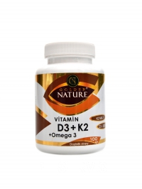 Vitamn D3 2000 IU + K2 MK7 + Omega 3 100 cps