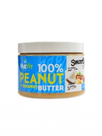 Nutvit 100% peanut butter + coconut 500g arašídové máslo s kokosem