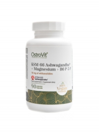 KSM -66 Ashwagandha + magnesium + B6 P-5-P VEGE 90 kapsl