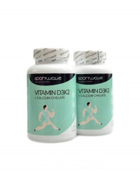 Vitamn D3K2 + Calcium chelate 2 x 120 kapsl