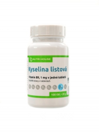 Vitamn B9 kyselina listov Folacin 100tablet