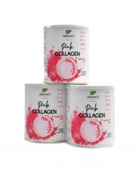 Pink Latte Collagen Hyaluronic Acid 3 x 125g economy pack