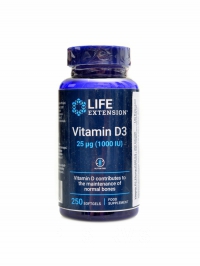 Vitamin D3 1000 IU 250 kapslí
