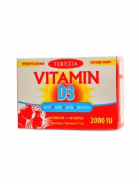 Vitamín D3 2000 IU 90 kapslí
