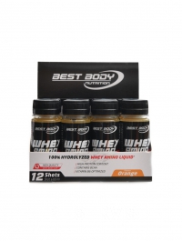 Whey amino liquid muscle shock 12 x 60ml shot pomeran
