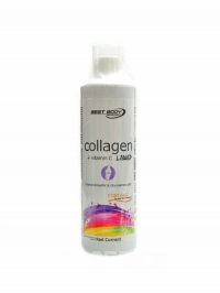 Collagen liquid plus vitamin C 500 ml červený rybíz