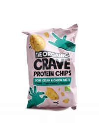 The organic Crave protein chips 75 g bag